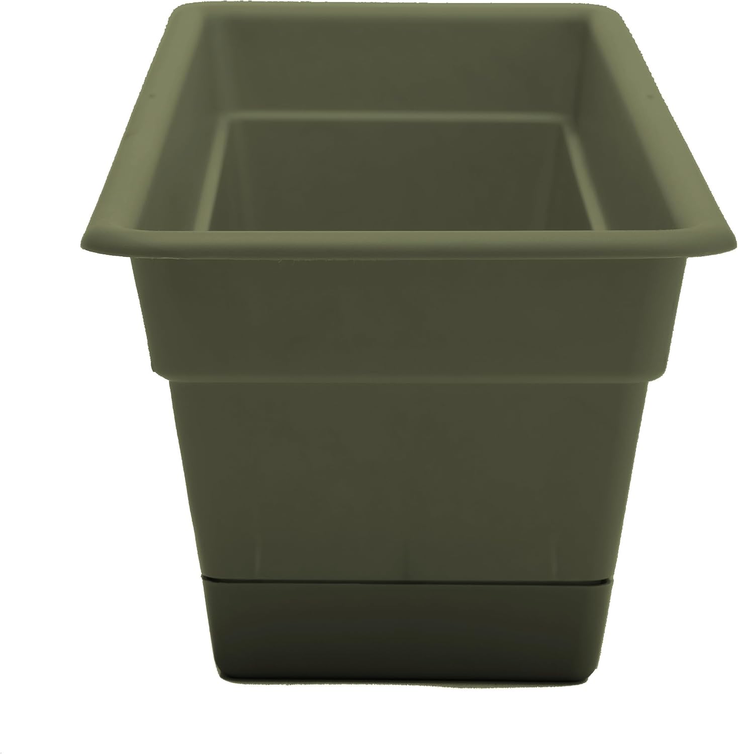 Bloem Dura Cotta Window Box Planter: 24" - Terra Cotta - with Tray, Weatherproof Resin Box, Removable Tray for Indoor & Outdoor Use, Gardening, 3 Gallon Capacity