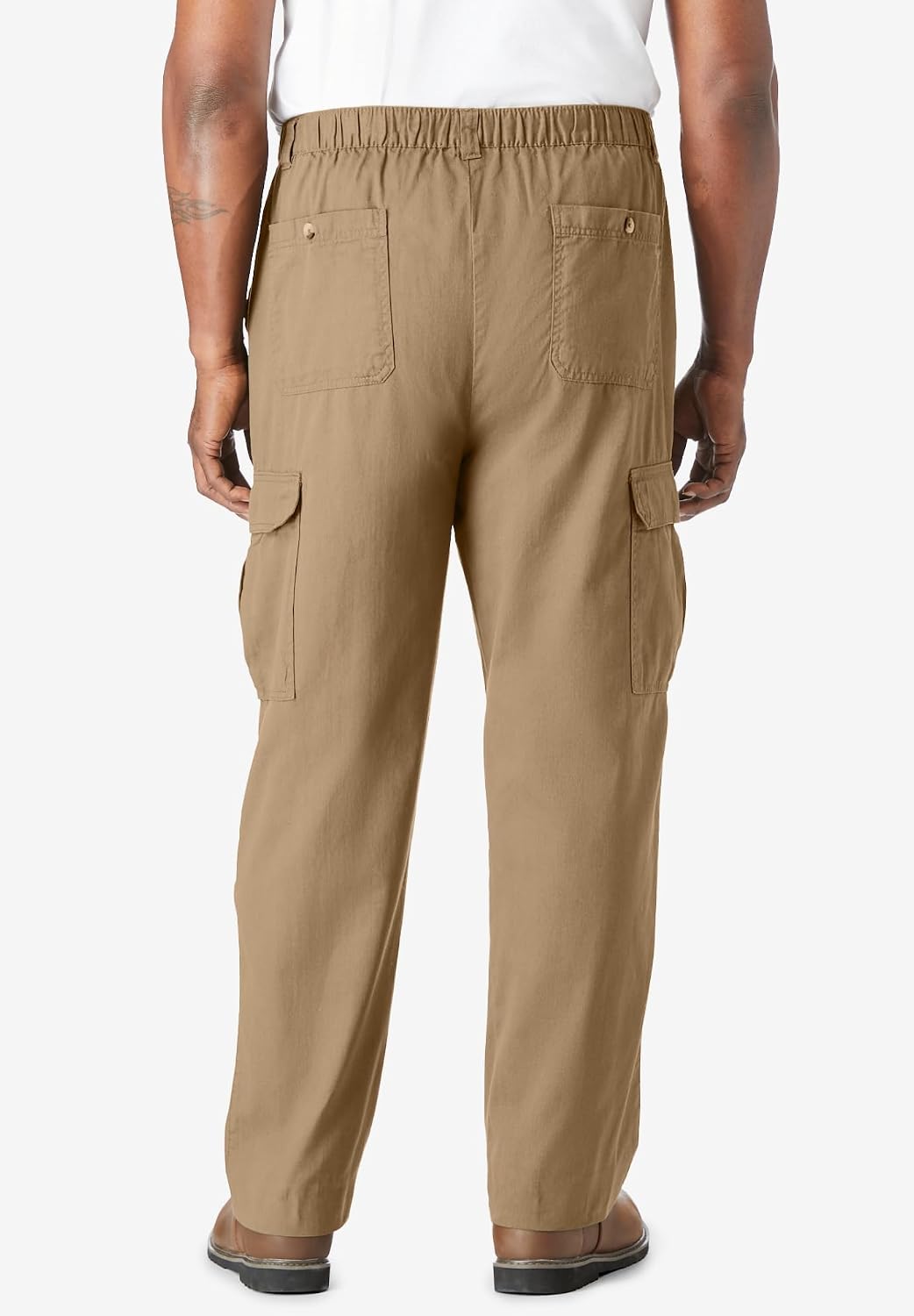 KingSize Knockarounds Full-Elastic Waist Cargo Pants