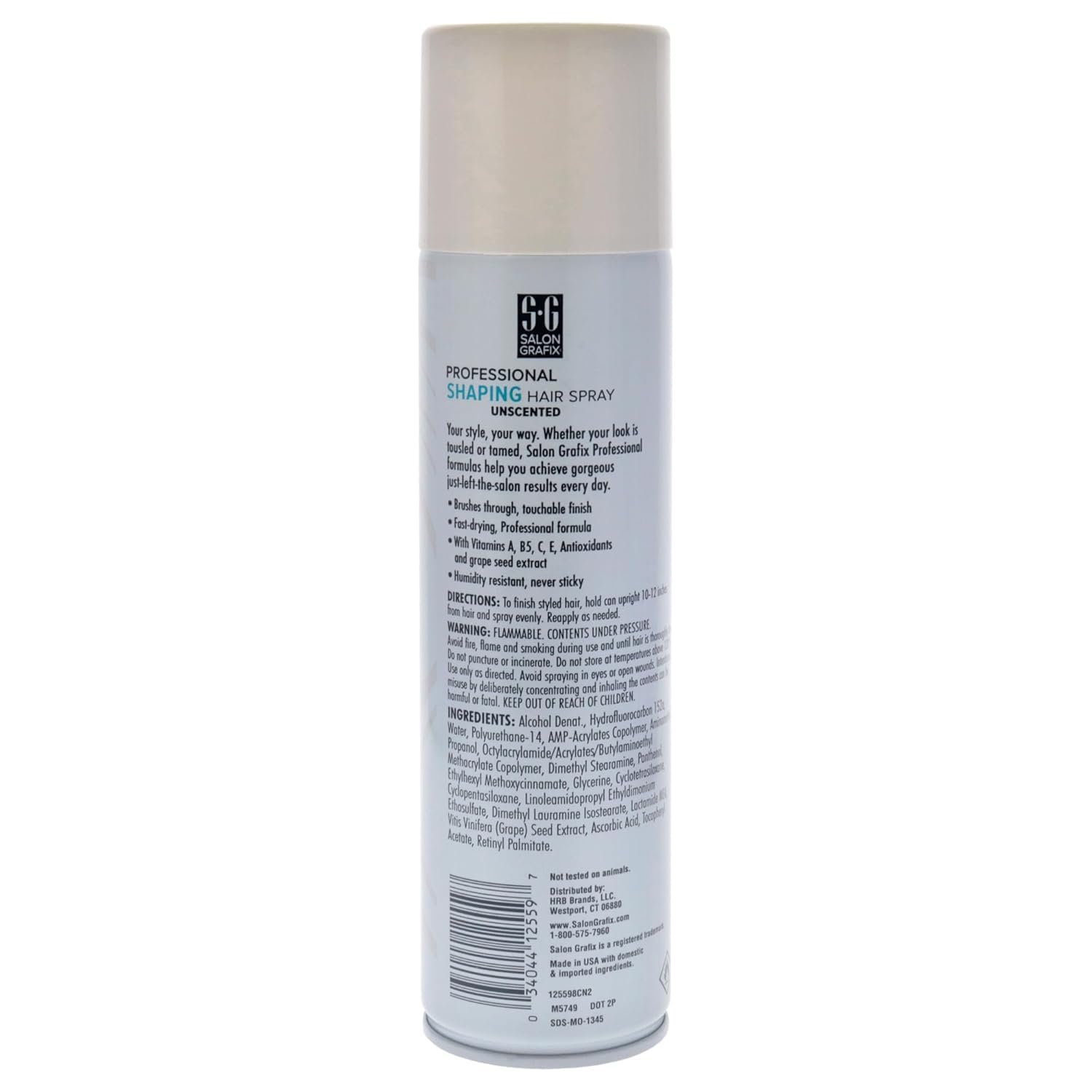 Salon Grafix Shaping Hair Spray - Brushable and Freshly Scented Hairspray for Women and Men - Professional Quality Result - Extra Super Hold - 2 pc