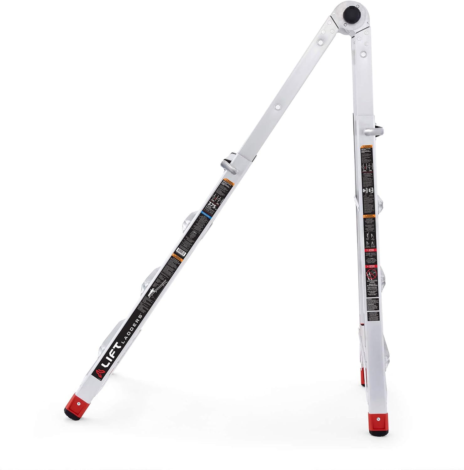 Lift Ladders 18-Ft Multi-Position Aluminum Ladder, 5-in-1, 300 lb. Capacity