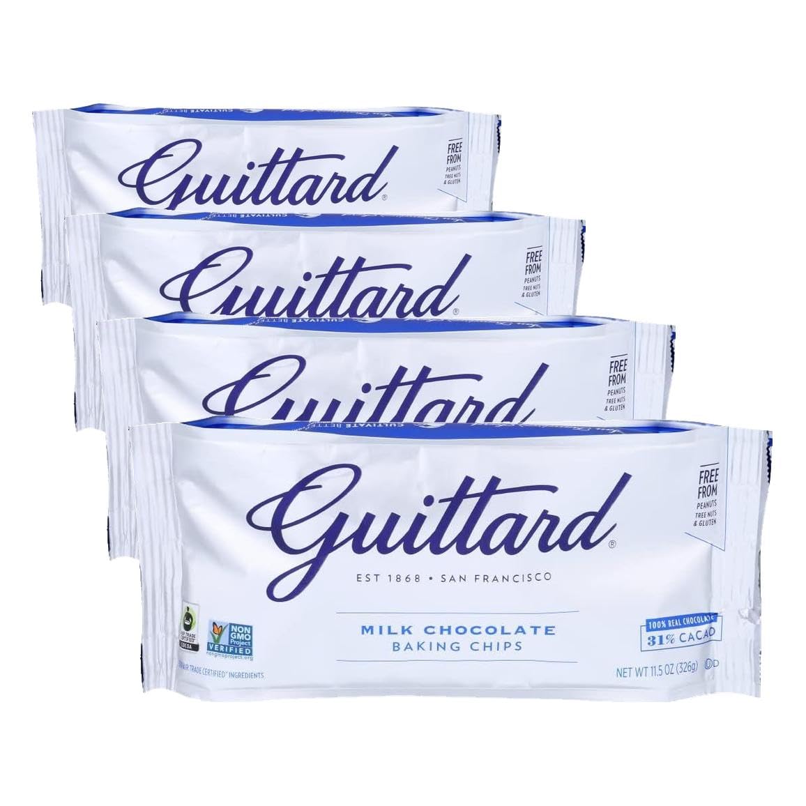 Guittard Baking Chips, Milk Chocolate, 11.5 oz