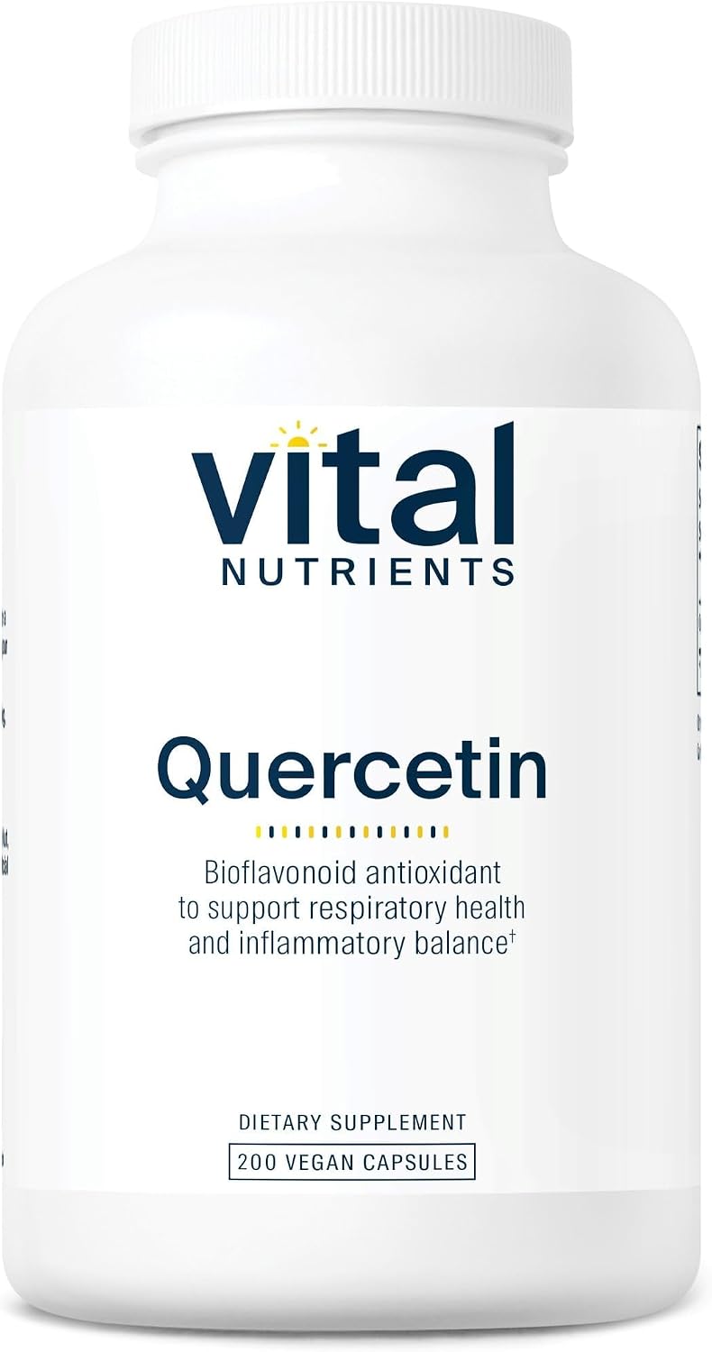 Vital Nutrients Quercetin - Vegan Quercetin Supplement with Bioflavonoids for Sinus, Respiratory, Heart, & Immune Function Support - Gluten, Dairy, Soy Free - 500mg - 100 Capsules