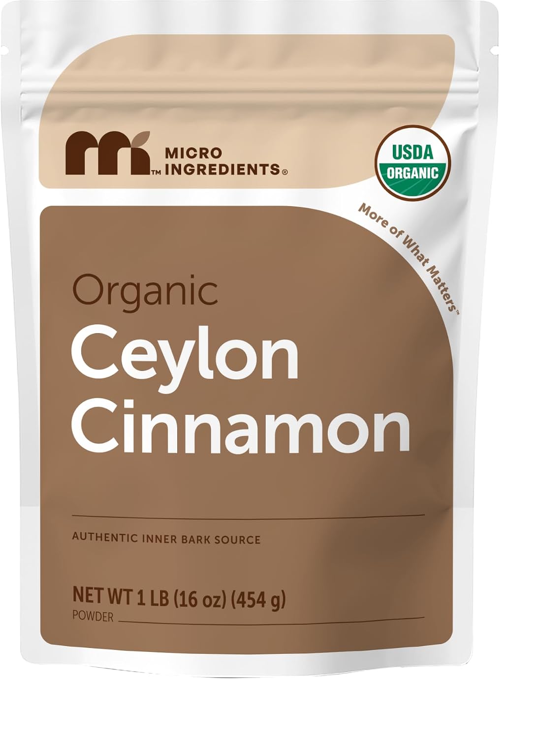 Micro Ingredients Organic Ceylon Cinnamon Powder, 2 lb Sri Lanka Source | True Cinnamon for Spice & Seasoning | Great for Baking, Cooking, & Drinks | Additive Free, Non-GMO