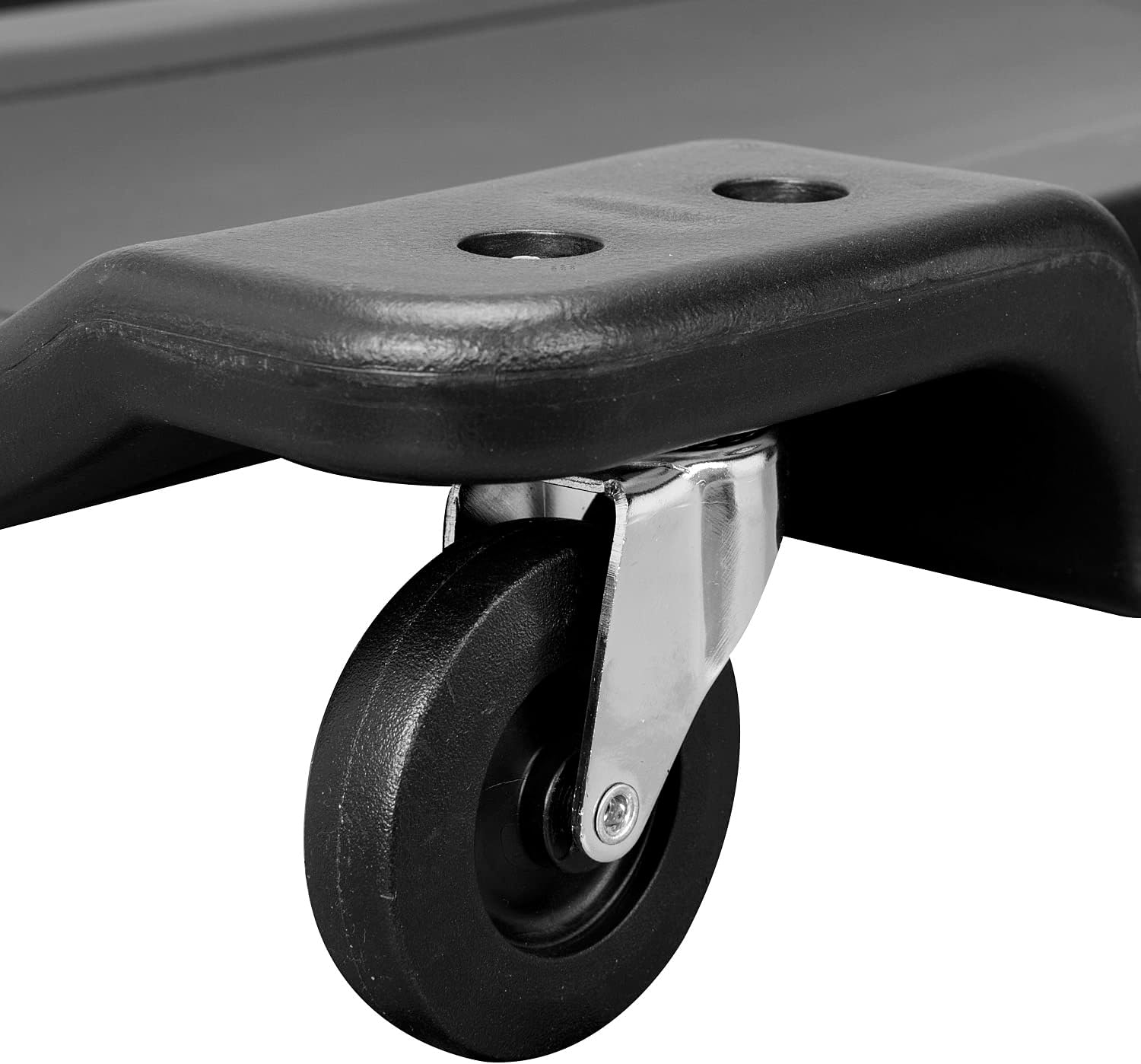 BIG RED 36" Rolling Garage Creeper, Shop Creeper Blow Molded Plastic Mechanic Cart with Padded Headrest with 4 Casters,350 LBS, Black,TR6240-P Torin
