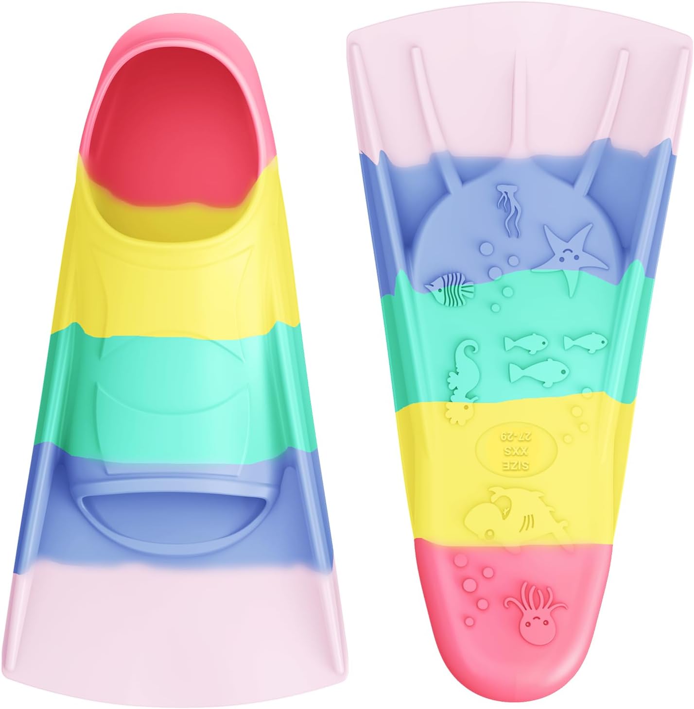 Gintenco Swim Fins, Adults & Kids Swim Training Fins for Lap Swimming