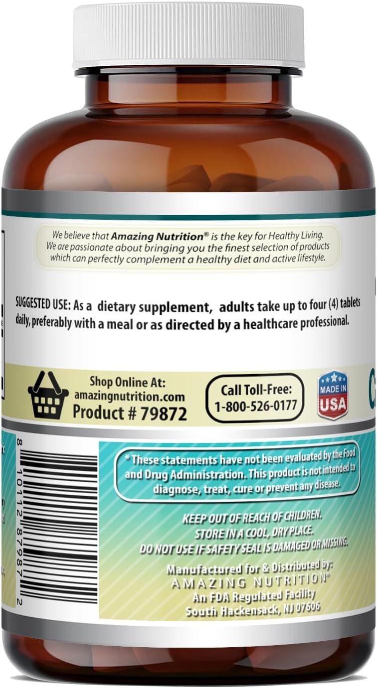 Amazing Formulas Calcium Citrate 1000 Mg | Tablets Supplement | Non-GMO | Gluten-Free | Made in USA (1 Pack | 240 Count)
