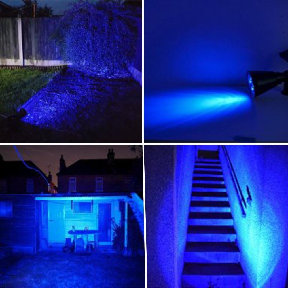 T-SUN Color Changing Solar Spot Lights Outdoor Waterproof, 7 LEDs, 2 Pack | 7 Color Changing Modes, IP65 Waterproof Dusk to Dawn Solar Uplights for Tree, Patio, Yard, Garden, Driveway, Pool Area