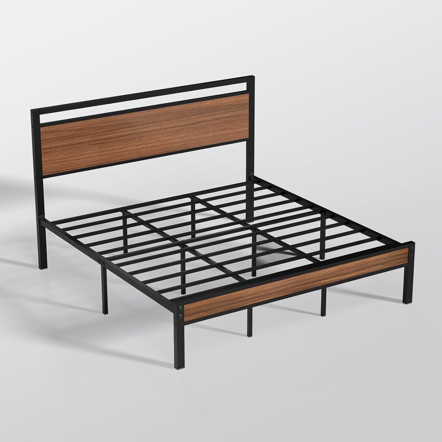 Z-hom Easy Assembly Queen Bed Frame & Headboard Footboard,Underbed Storage | Sturdy Metal Structure,Silent Anti-Slip Support,Under Bed Storage Space,No Box Spring Needed,Modern Bedroom Furniture