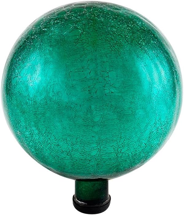Achla Designs G10-FG-C Gazing, Fern Green 10 inch Glass Garden Globe Ball Sphere, 10