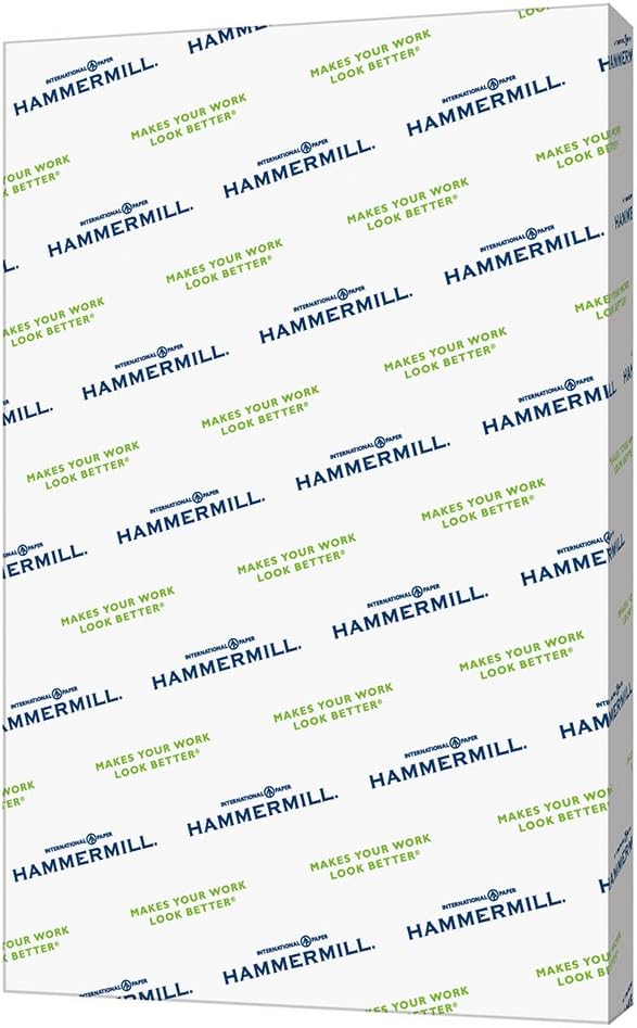 Hammermill Printer Paper, Premium Color 32 lb Copy Paper, 8.5 x 11-1 Ream (500 Sheets) - 100 Bright, Made in the USA, white (102630)