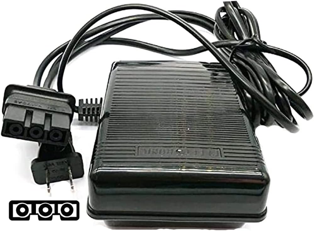 LNKA Foot Control Pedal & Cord J00360051 Compatible with Brother Serger Models: 1034D, 1034DX, 1034DAV, 10443, 1134D, 1134DW