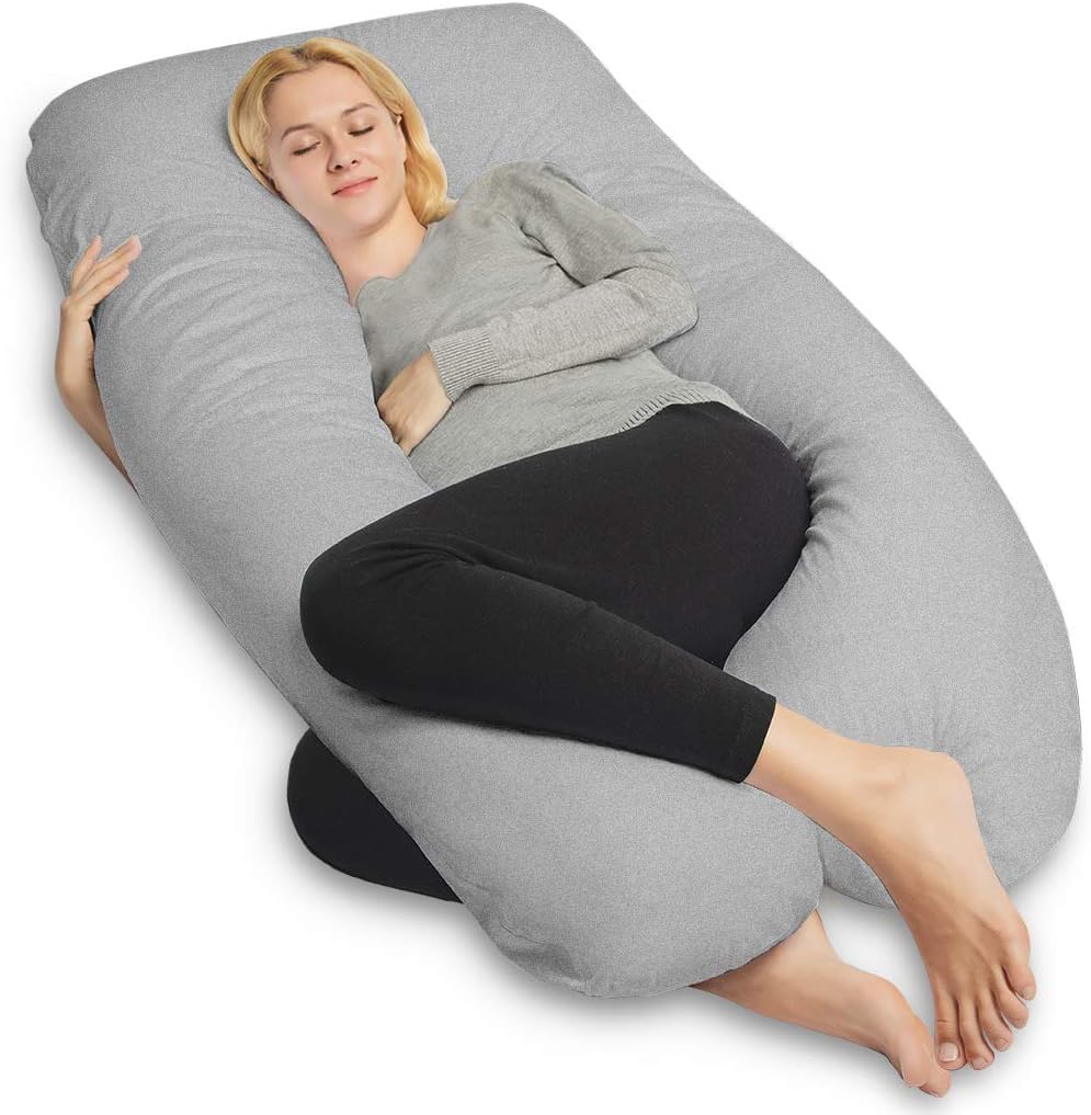 COSMOPLUS 𝐏𝐫𝐞𝐠𝐧𝐚𝐧𝐜𝐲 𝐏𝐢𝐥𝐥𝐨𝐰 𝐂𝐨𝐯𝐞𝐫 U Shaped Full Body Pillow Case 𝐂𝐨𝐯𝐞𝐫 for