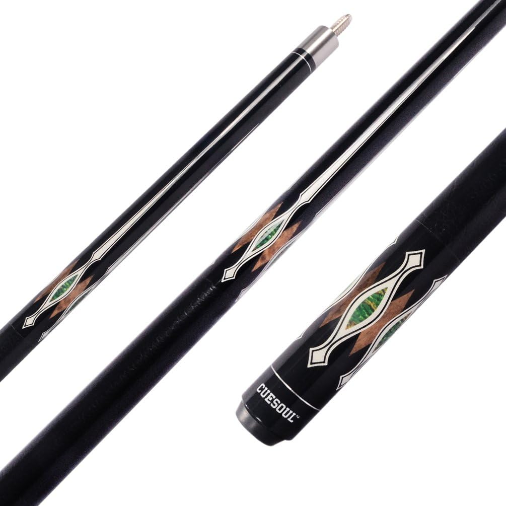 CUESOUL 19oz Pool Cue Sticks with Hard Pool Cue Case