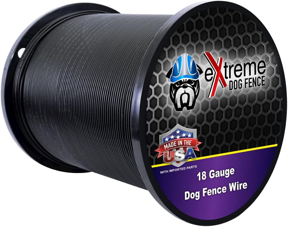 18 Gauge Dog Fence Wire, 1500 ft, Underground Boundary Wire, Heavy Duty | 1500-ft continuous spool; polyethylene jacket, UV-resistant, direct-burial; fits Extreme Dog Fence, PetSafe Compatible