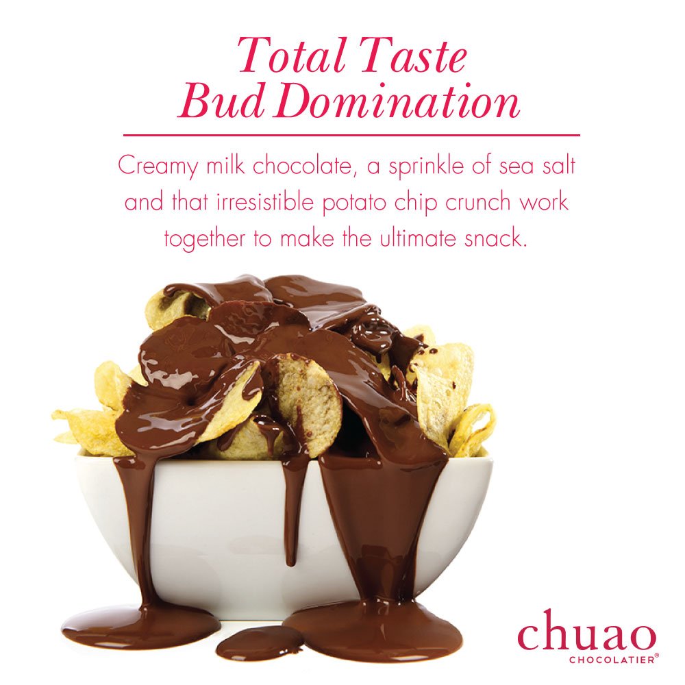 Chuao Chocolatier Salted Chocolate Crunch Dark Chocolate Mini Gourmet Chocolate Bar, 24-Ct. (0.39 oz. each)