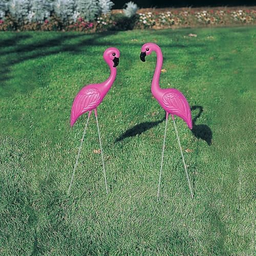 Fun Express Pink Flamingo Yard Ornaments, 34 Inches | 1-Pack of 2