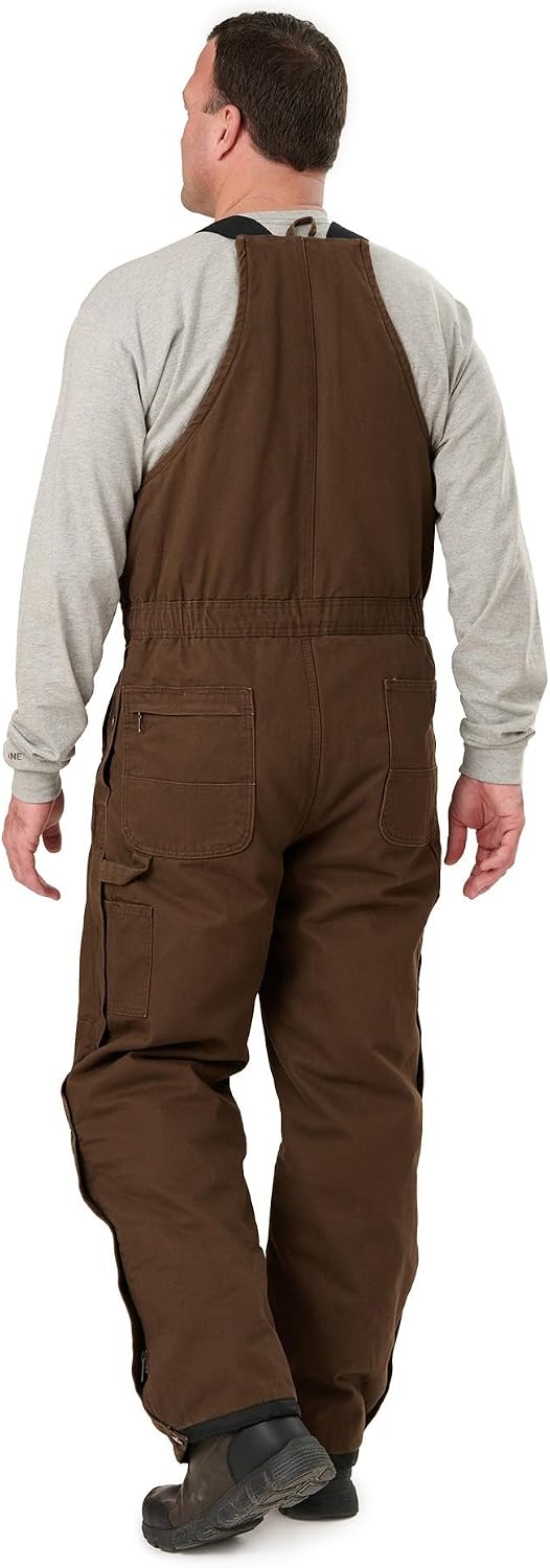 Berne Men's Heartland Insulated Washed Duck Bib Overall