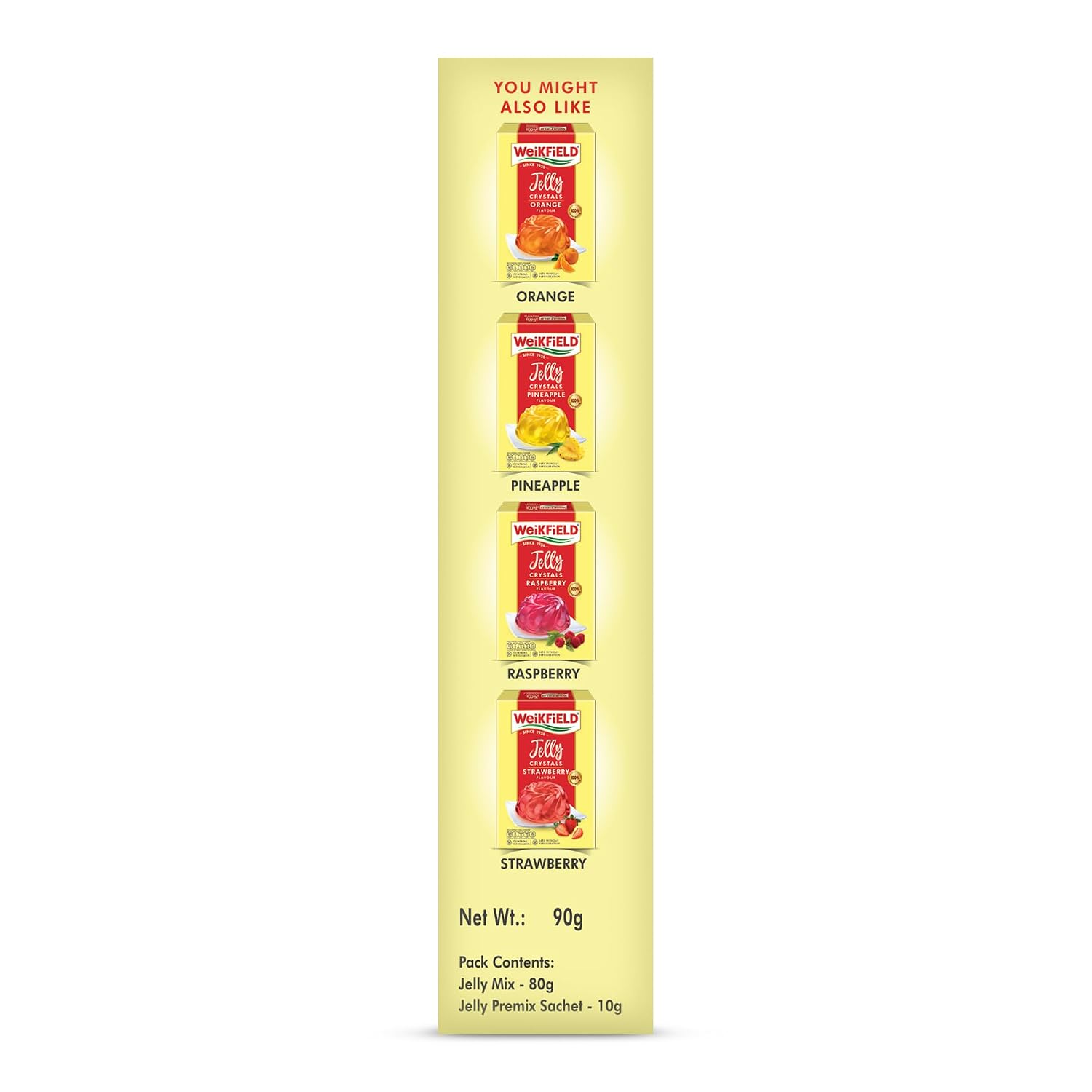WeiKFiELD Jelly Crystals, Mango, 90g Carton