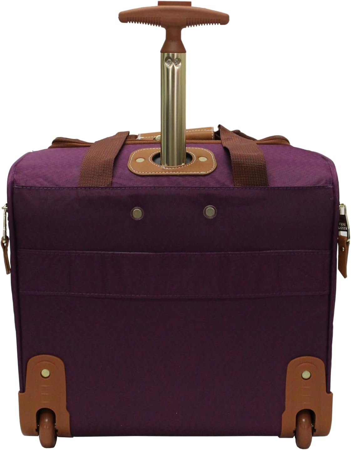 Steve Madden Designer 15 Inch Carry on Suitcase- Small Weekender Overnight Business Travel Luggage- Lightweight 2- Rolling Spinner Wheels Under Seat Bag for Women(Legends Teal)