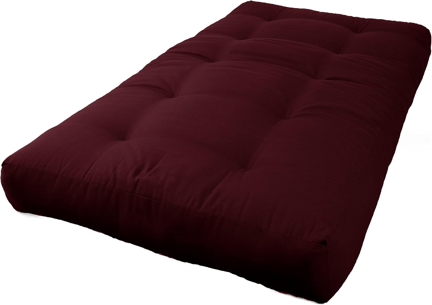 Blazing Needles Renewal 7" Twill Futon Mattress, Full, Aqua Blue