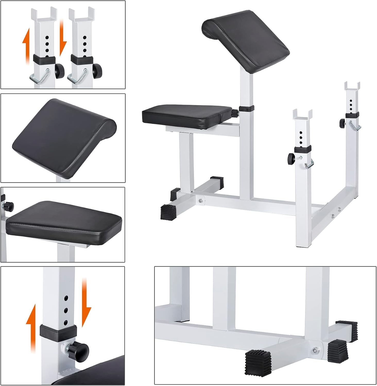 ANT MARCH Preacher Curl Weight Bench, Strength Training Max load 450LBS