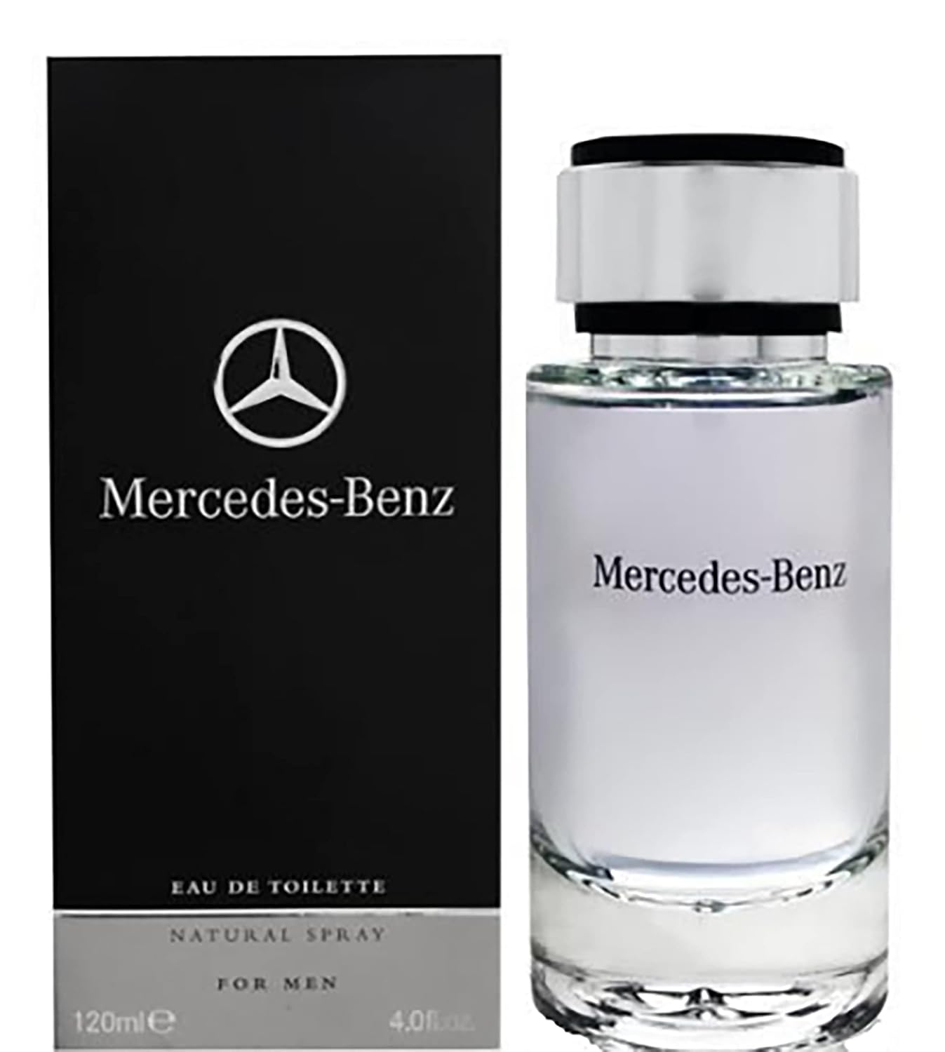 Mercedes Benz Cologne for Men - 4 Fl Oz - Eau De Toilette Perfume Spray for Man - Woody & Musky Scent - Luxury Long Lasting Fragrance with Notes Of