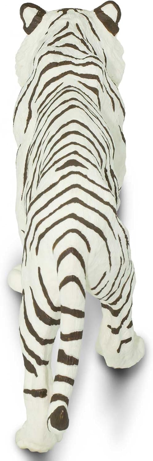 Safari Ltd. White Siberian Tiger Figurine - Detailed 10" Plastic Model Figure - Fun Educational Toy for Boys, Girls & Kids Ages 3+