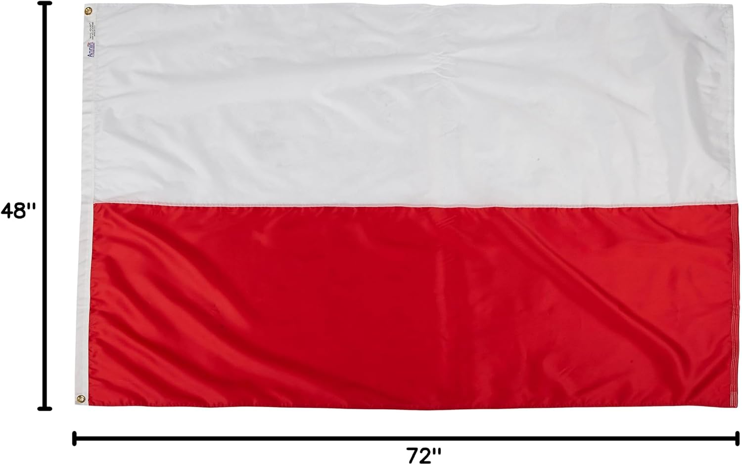 Annin Flagmakers Poland Flag - 2 x 3 Feet (Model 196822) | USA-Made to Official United Nations Design Specifications