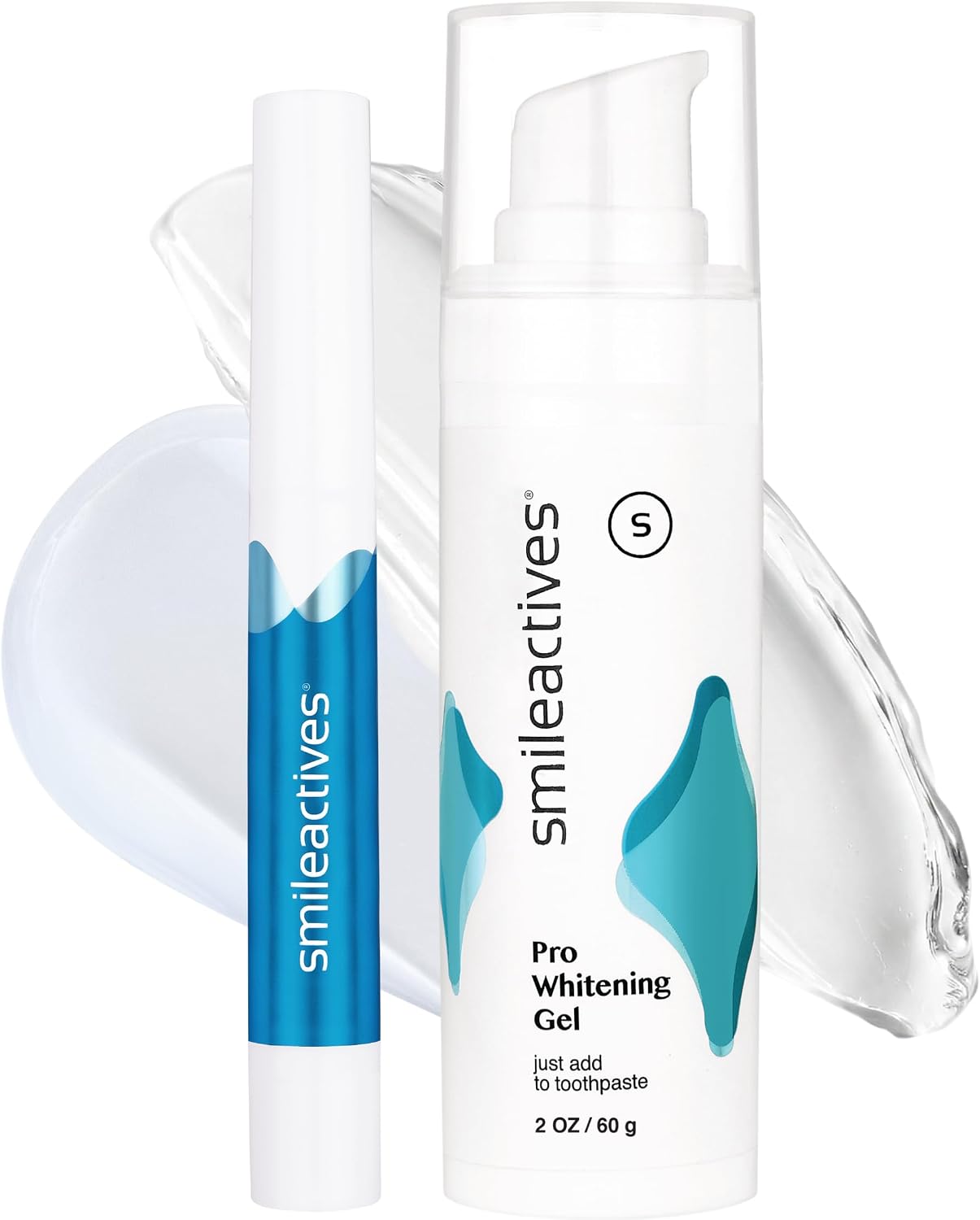 Smileactives Teeth Whitening Kit with Gel & Pen, Hydrogen Peroxide, 30-Day