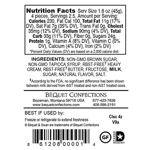 Béquet Classic Caramels - Soft Gourmet Candy - 24oz Resealable Pouch