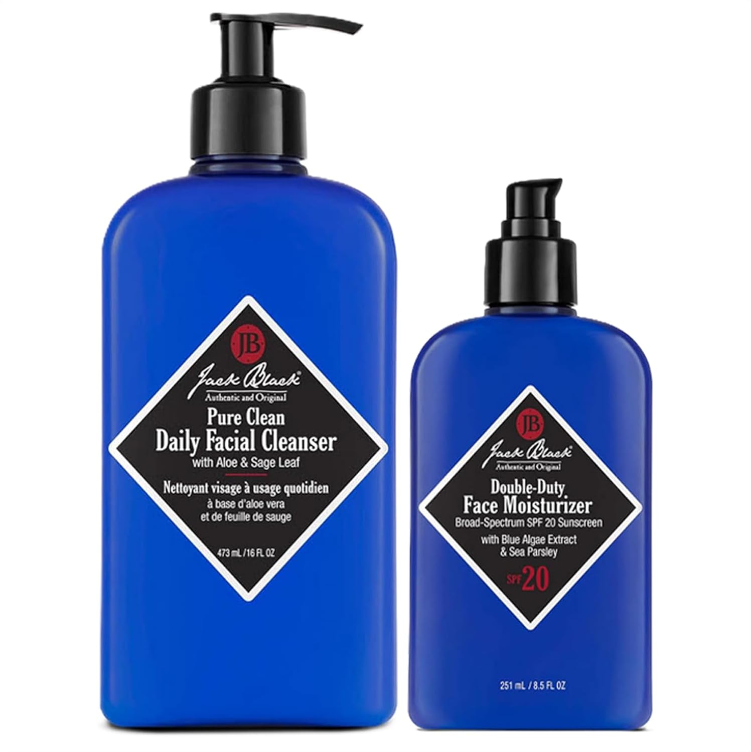 Jack Black Double Duty Face Moisturizer with SPF 20, Facial Moisturizer Face Cream for Men, Mens Facial Lotion with SPF, Gifts for Men