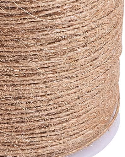 LiQunSweet 100m/328ft Hemp Cord Hemp Rope String Twine Beading Material 1 Ply for Jewelry Making DIY Craftings Wall Hanging Art Project Home Party