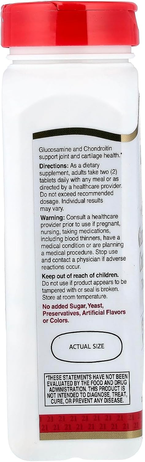 21St Century Triple Strength Glucosamine and Chondroitin - 150 Tablets