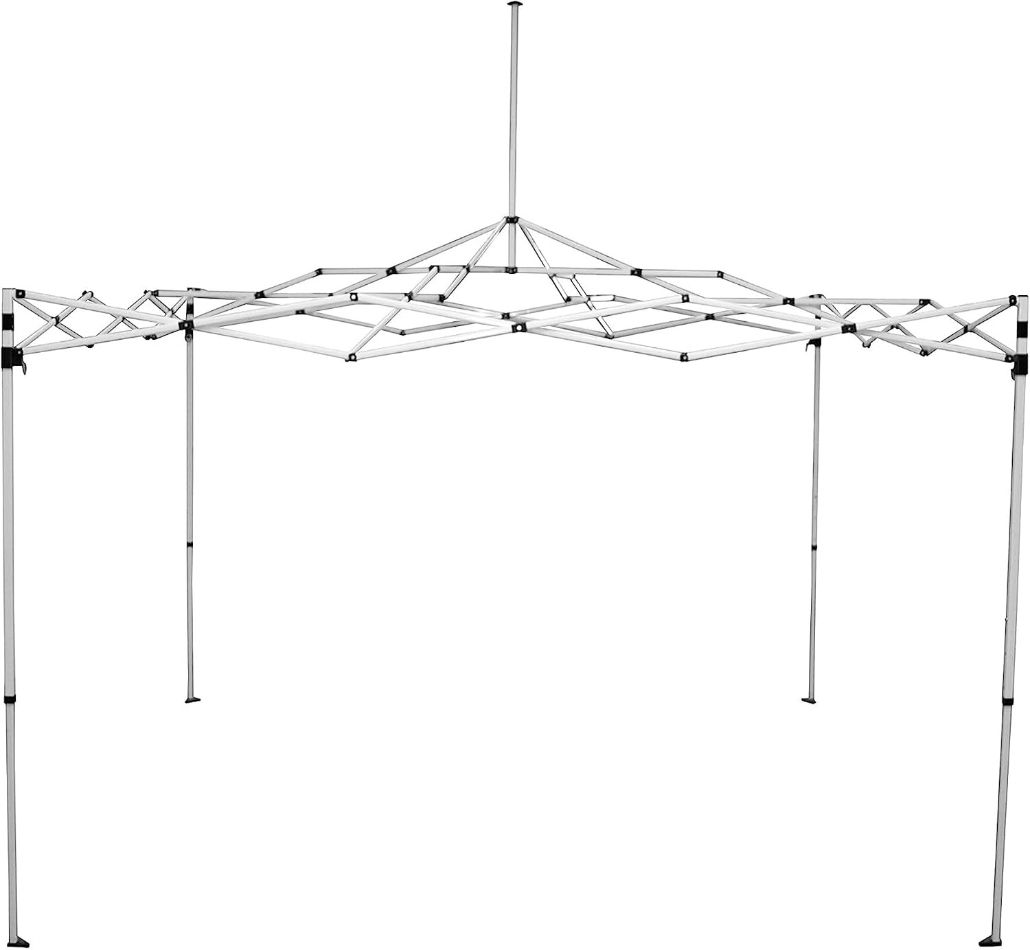 Caravan Canopy 12 by 12 Foot Polyester Straight Steel Leg Instant Pop Up Canopy Tent with Adjustable Height for Outdoor Events, Blue | 150D polyester top with 99 percent UV protection, 3 height settings to 9 ft, steel frame, roller bag and 4 stakes