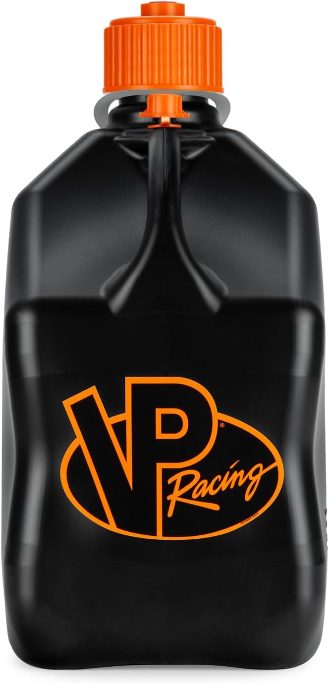 VP Racing 3852-CA, 5.5 Gallon Motorsport Jug V-Twin Sq. - Black/Orange