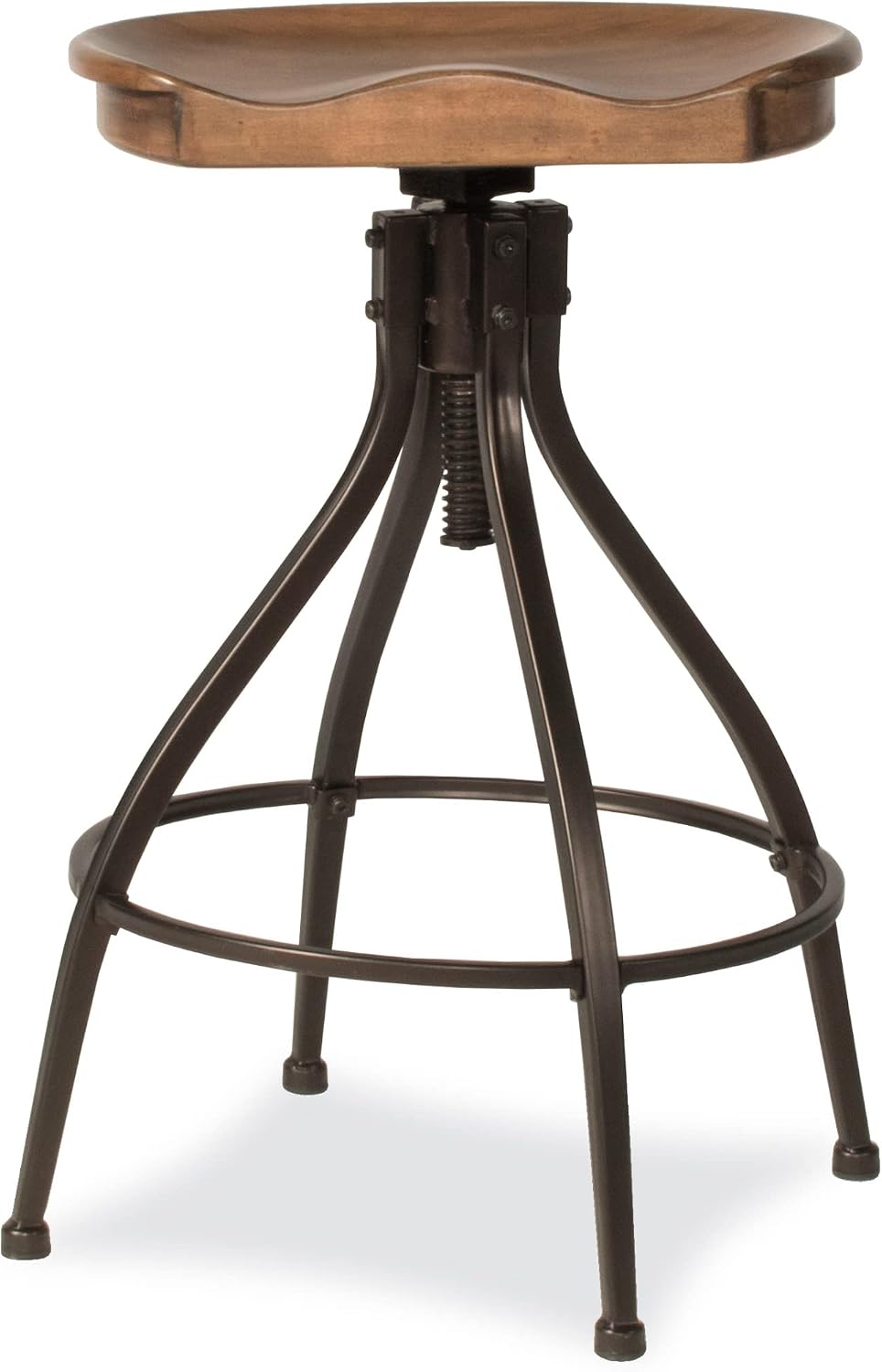 Hillsdale Worland Metal Backless Adjustable Height Stool
