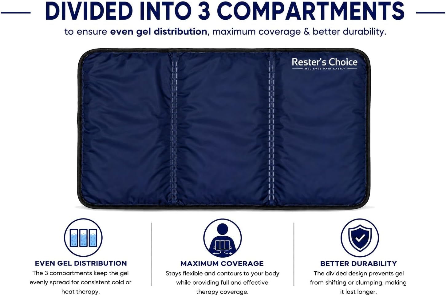 Gel Soft Flexible Ice Pack for Injuries Reusable - (Large: 11"x14.5") for Hip, Shoulder, Knee, Back - Comfy Cold Pack Compress for Swelling, Bruises, Surgery