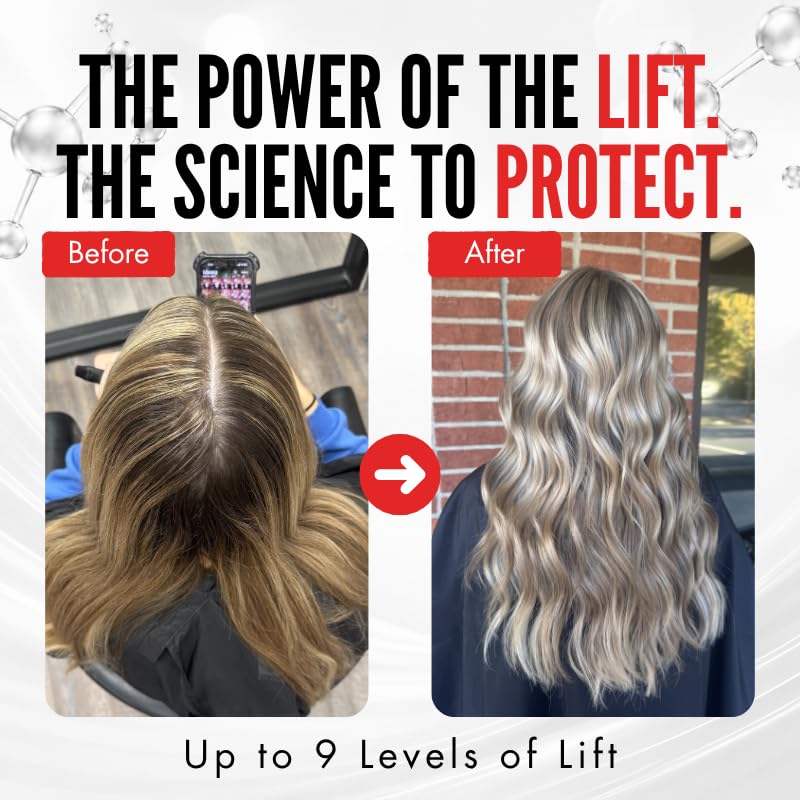 4BOND Premium Hair Bleach Powder Lightener | Blue Based Lightener | Up To 9 Levels Of Lift | Infused with Amino Acids, and Quinoa