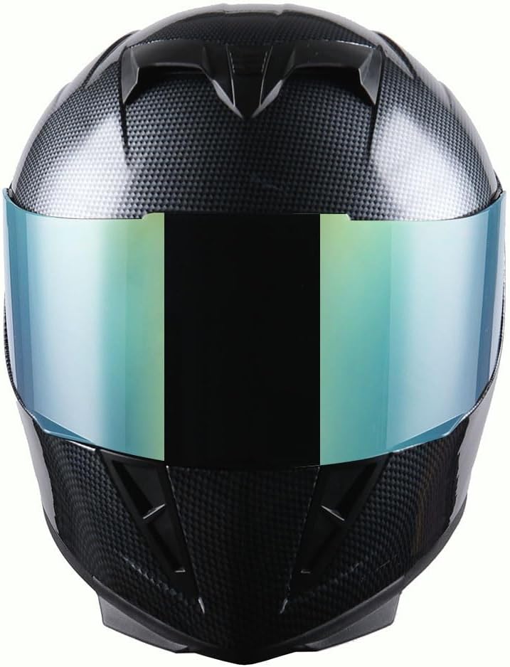 1Storm Motorcycle Full Face Helmet Skull King Matt Black + One Extra Clear Shield: HJK311