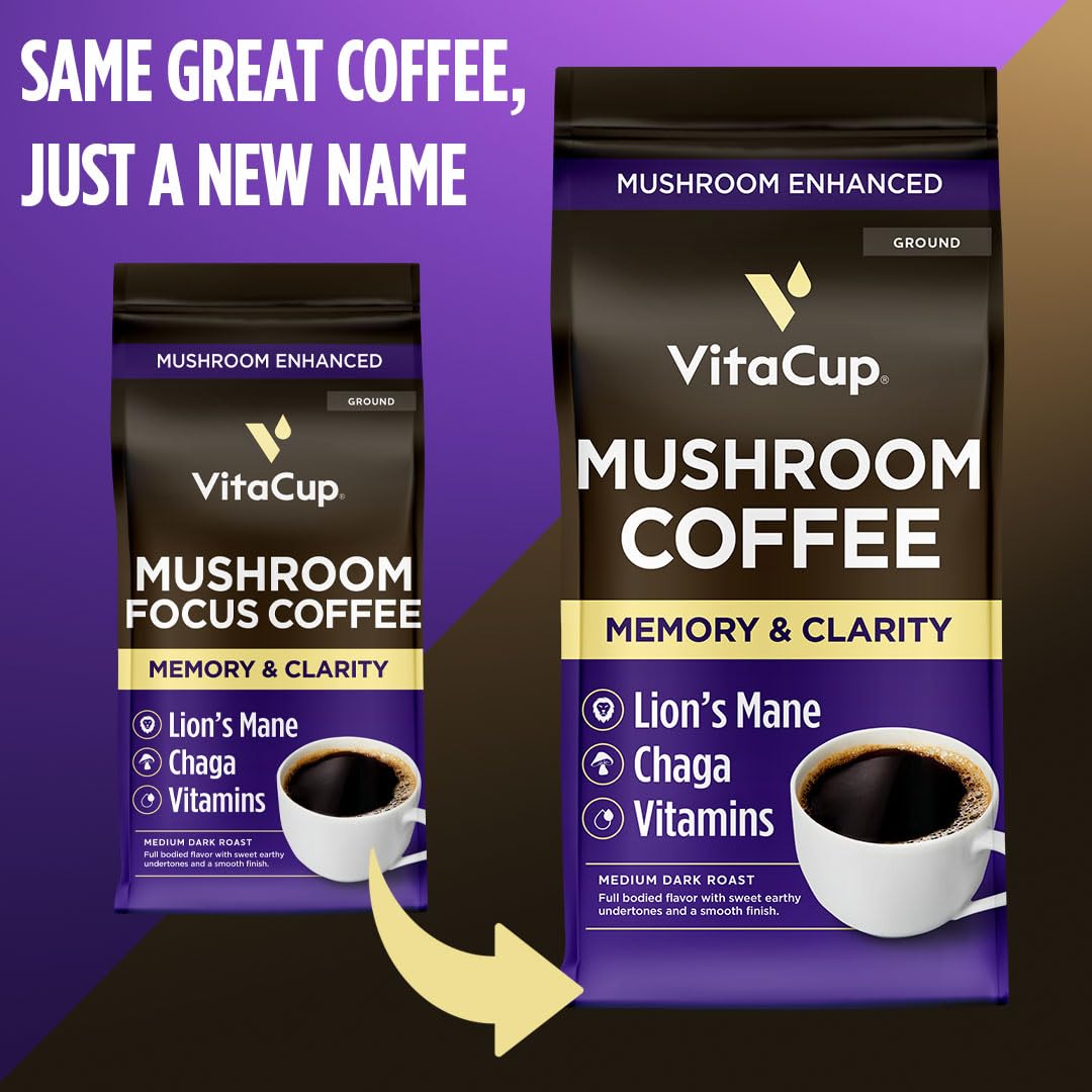 VitaCup Genius Keto Ground Coffee with MCT Oil, 11oz
