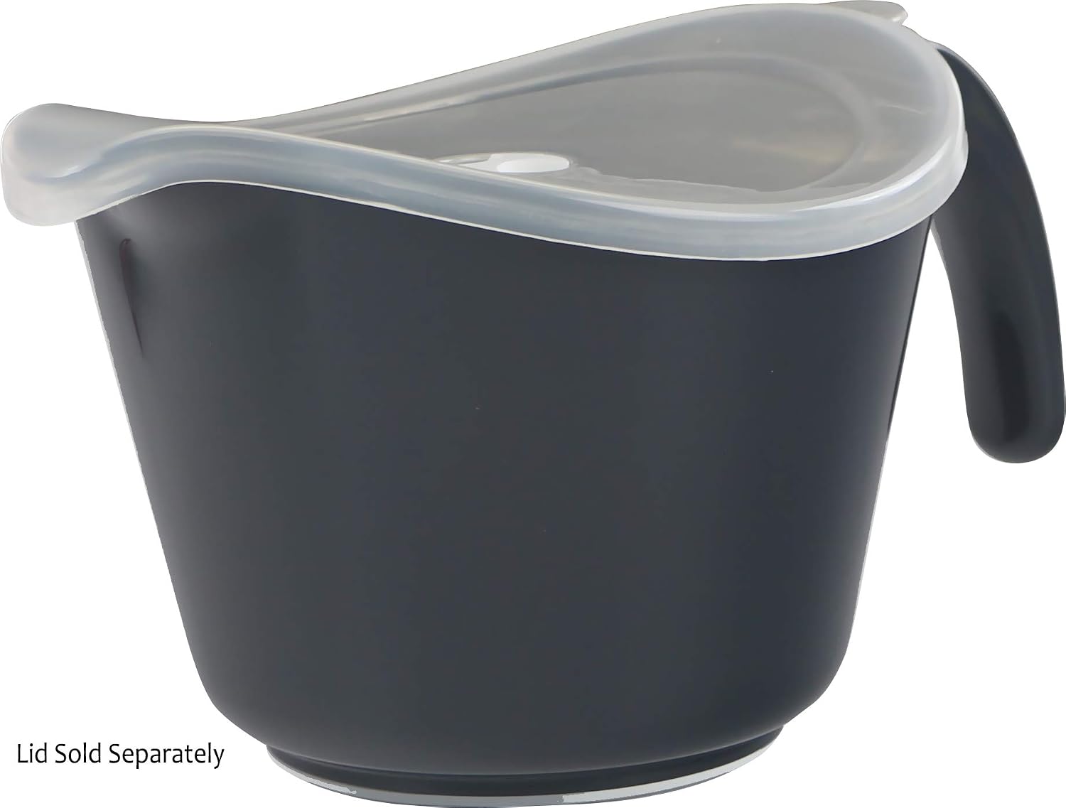 Reston Lloyd, Batter Bowl With Pour Spout, Non-Slip Base, Erogonomic Space Saving Detachable Handle, 2 QT Heavy Duty BPA-Free Microwave & Dishwasher Safe, Plum