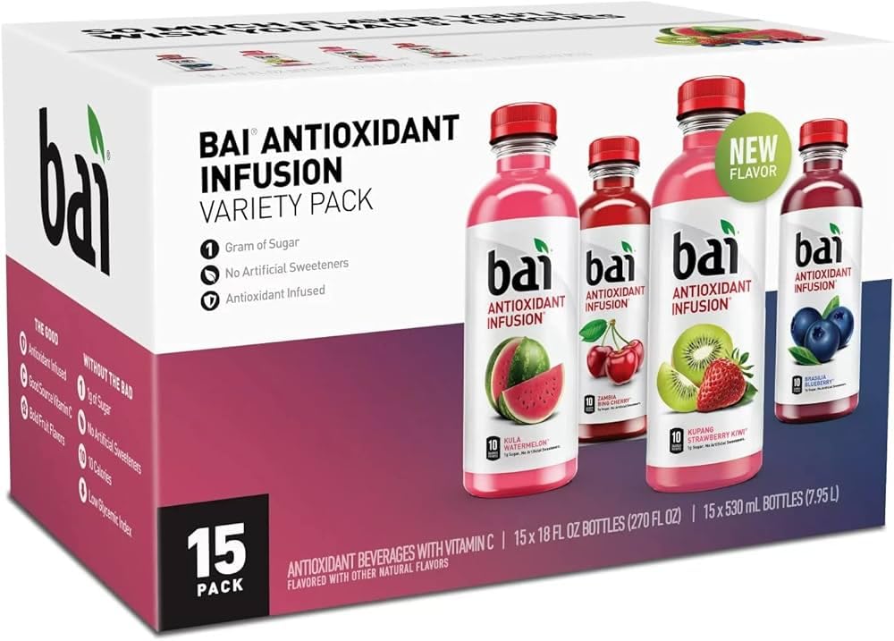 Bai Antioxidant Infusion Variety Pack 18 fl. oz., 15 ct.