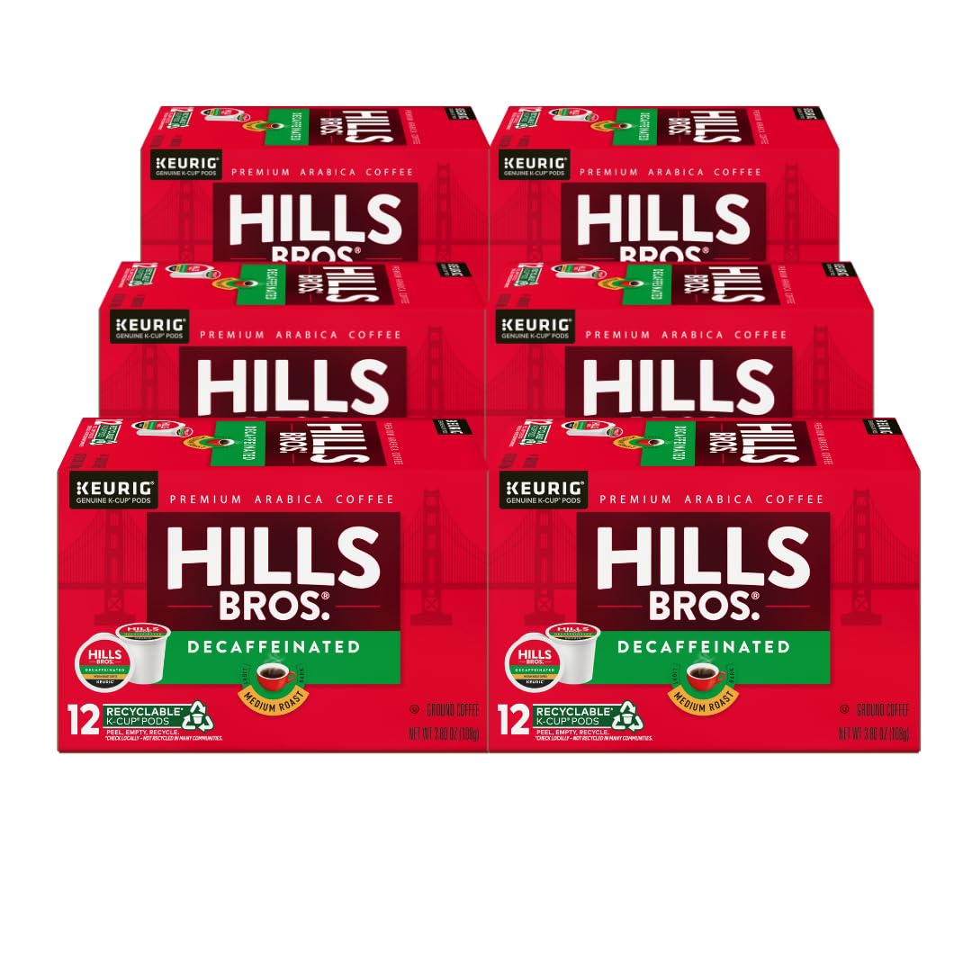 Hills Bros Single Serve Coffee Pods, 100% Colombian Ground Coffee, Medium Roast, 12 Count – Keurig Compatible, Roasted 100% Arabica Beans, Smooth Balanced Flavor