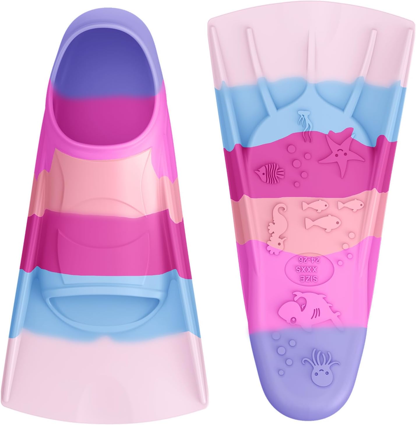 Gintenco Swim Fins, Adults & Kids Swim Training Fins for Lap Swimming