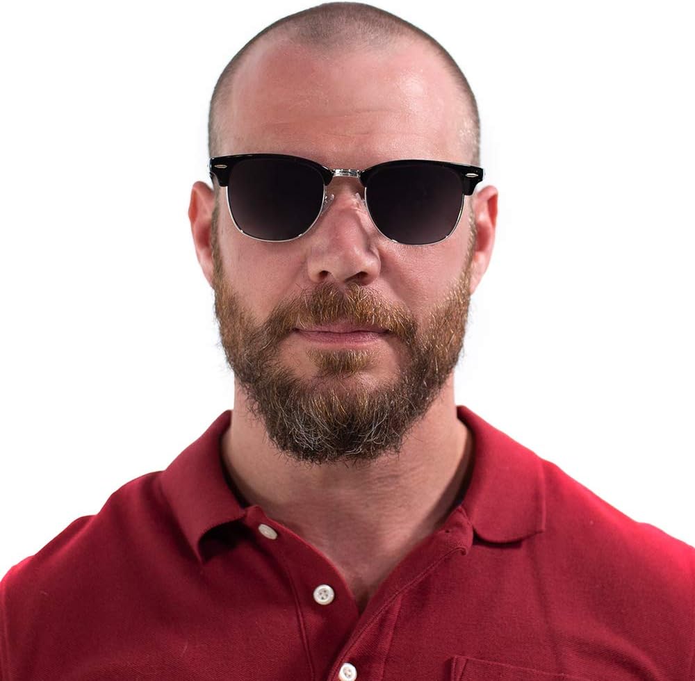 VITENZI Bifocal Sunglasses for Men Women Semi Rimless Reading Sun Tinted Glasses with Readers - Tivoli