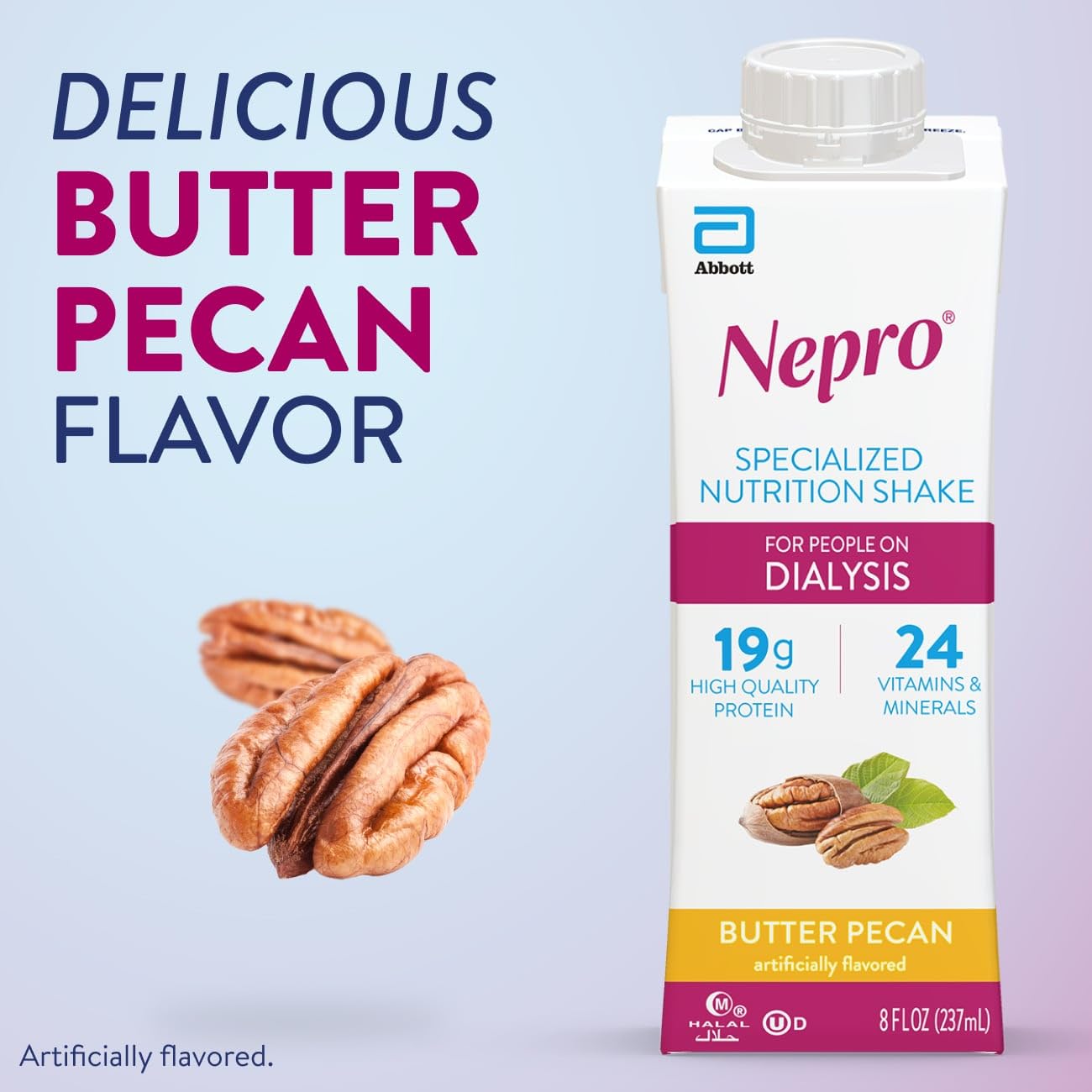 Nepro Renal Nutrition Shake for People on Dialysis, Vanilla, 24ct