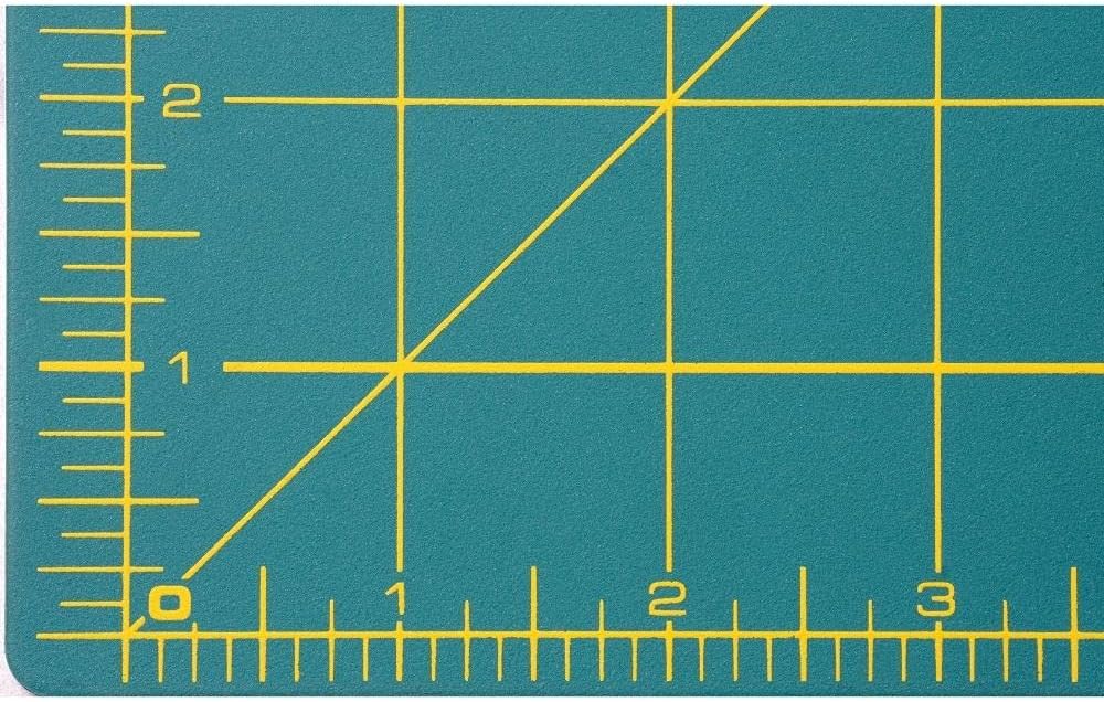 OLFA 18x24" Self-Healing Rotary Cutting Mat (RM-SG) - Double-Sided, Green | Self-healing, triple-layer, double-sided grid