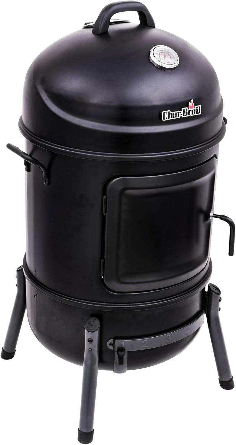Char-Broil Bullet Charcoal Smoker 16" - 18202075,Black