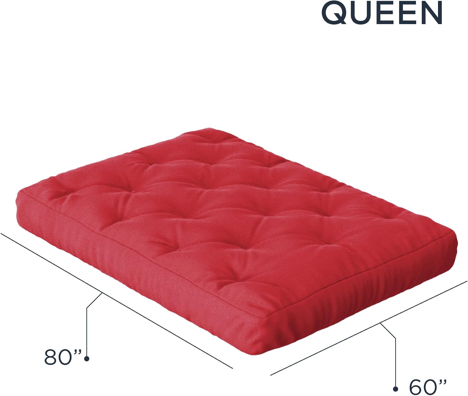 Royal Sleep Products by The Futon Factory 12 inch Foam Futon Mattress - Solid Black Fabric - Full Size - CertiPUR Certified Foams - Made in USA - (Frame not Included)