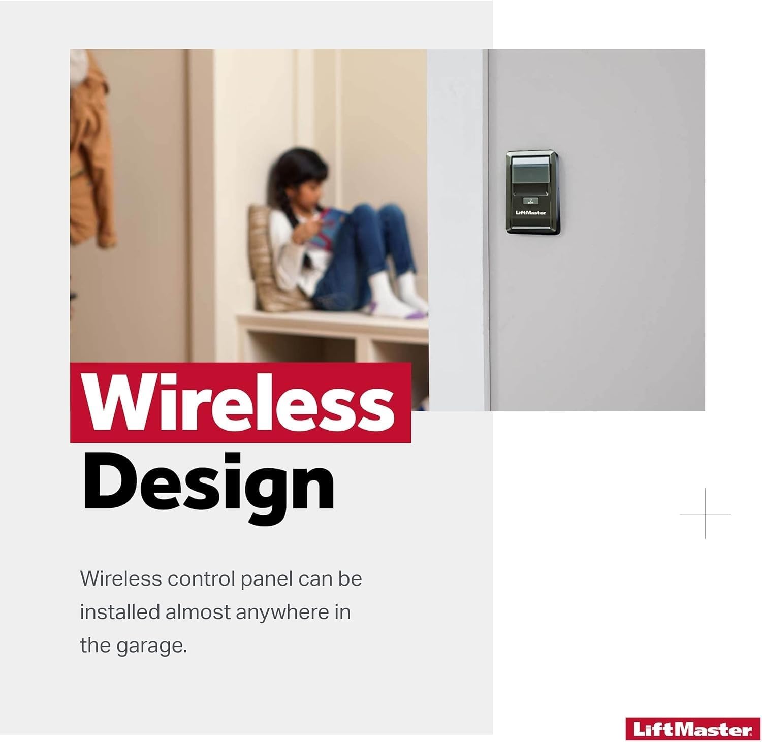 LiftMaster 885LM Security+ 2.0 Garage Door Opener - Compatible with Security+ 2.0 LiftMaster Garage Door openers & Private Label Garage Door openers